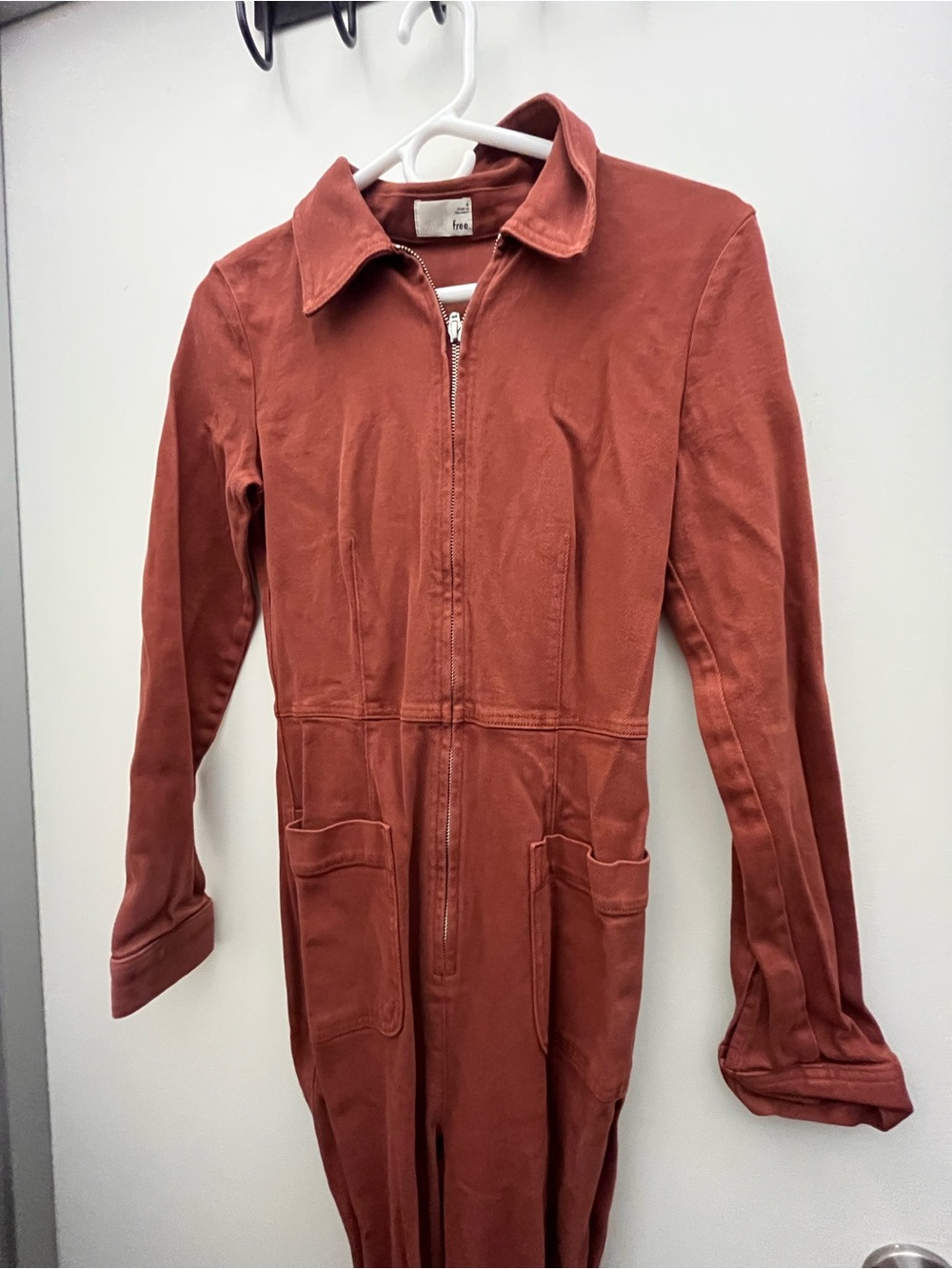 Wilfred Rust Zip-Front Utility Jumpsuit